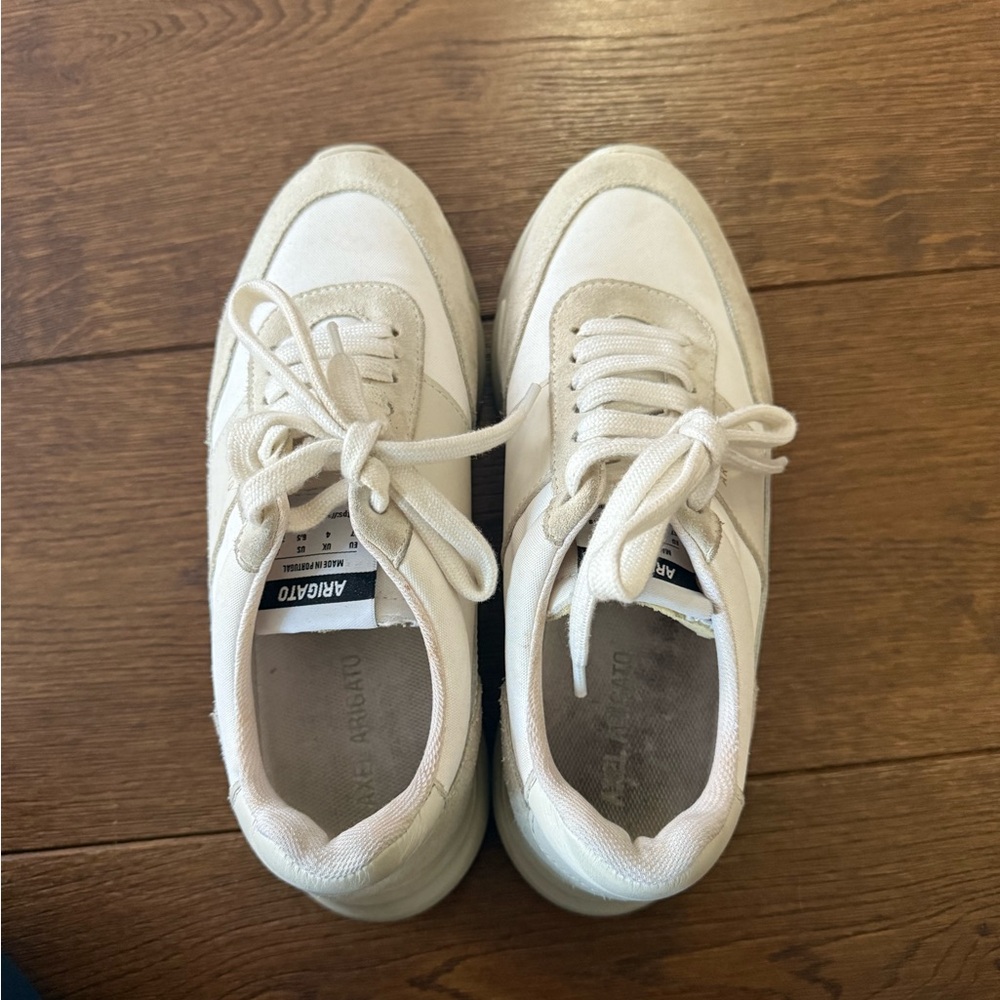 Axel Arigato White Cream Athletic Shoes